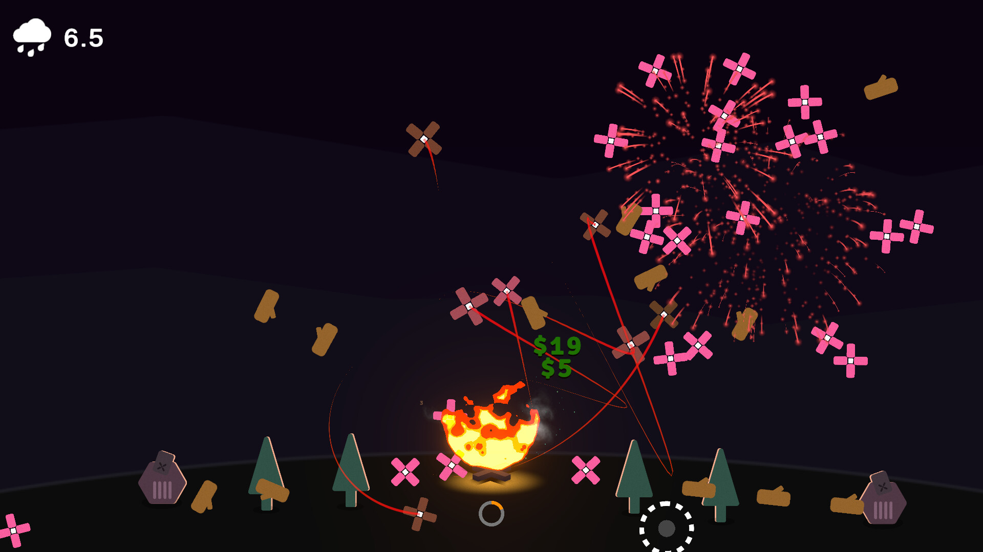 Celestial phase — the fire looks back